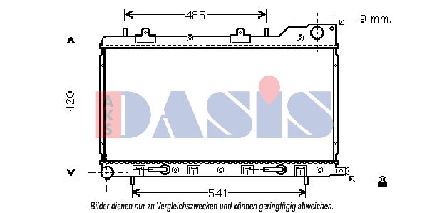 AKS DASIS radiatorius, variklio aušinimas 350018N